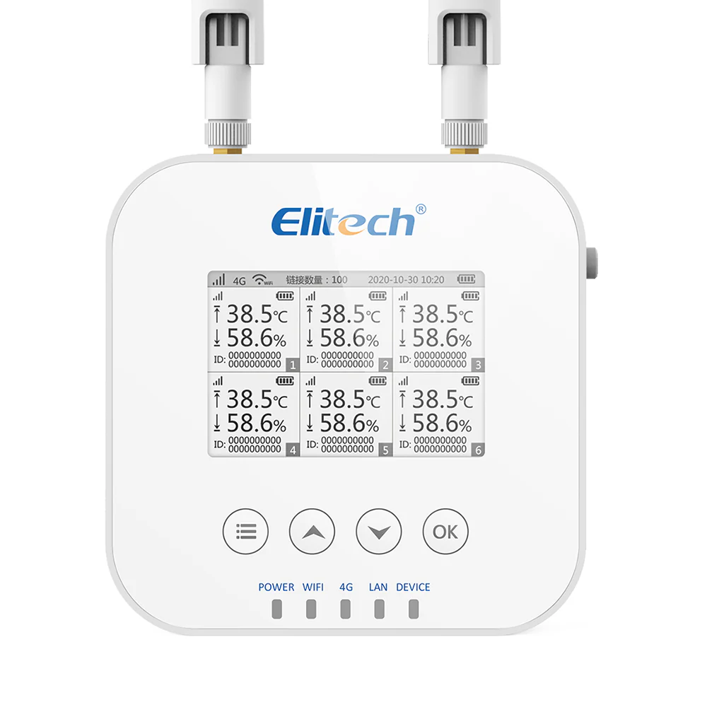 Elitech RCW-3000 - Bộ thu trung tâm giám sát 6 điểm đo, LoRa/4G/WiFi